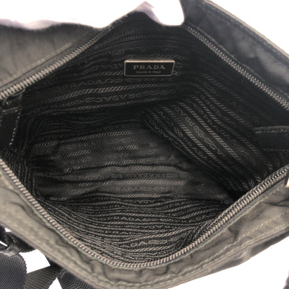 PRADA Shoulder Bag Nylon Black black Test Triangular logo