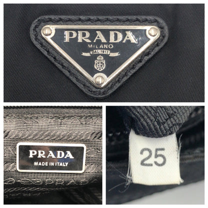 PRADA Shoulder Bag Nylon Black black Test Triangular logo