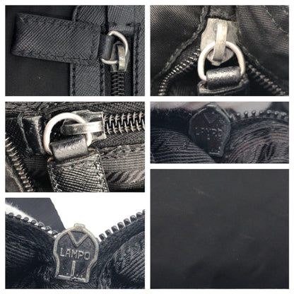 PRADA Shoulder Bag Nylon Black black Test Triangular logo
