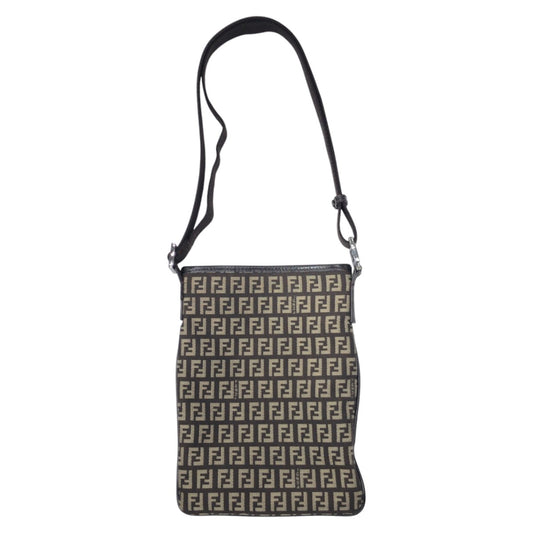 FENDI Shoulder Bag 2305 8BT079 JQ4 049 canvas Brown Zucchino