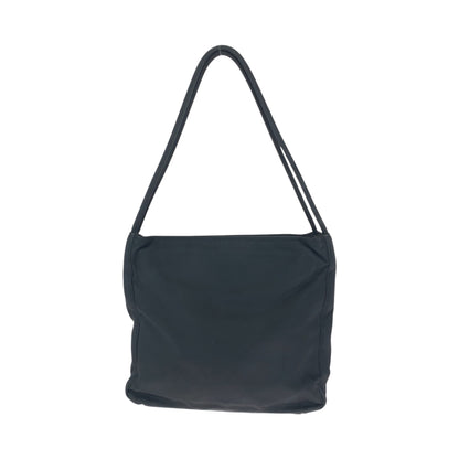 PRADA Tote Bag Nylon Black SilverMetal Test Triangle With logo