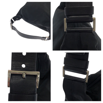 PRADA Handbag Nylon black Test Triangle With logo