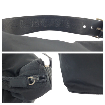 PRADA Handbag Nylon black Test Triangle With logo