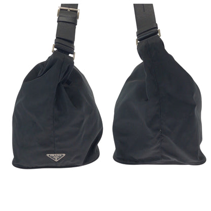 PRADA Handbag Nylon black Test Triangle With logo