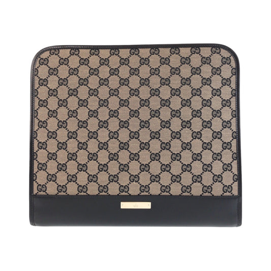 GUCCI Business bag 019 0434 GG canvas beige black black