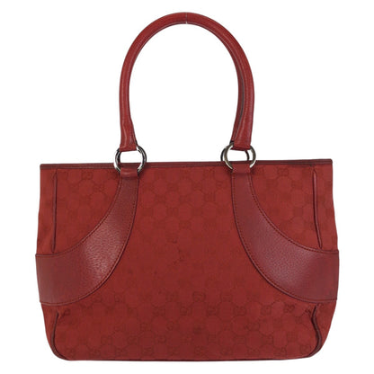 GUCCI Tote Bag 113011 GG canvas Red