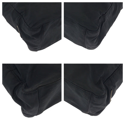 PRADA Tote Bag Nylon Black SilverMetal Test