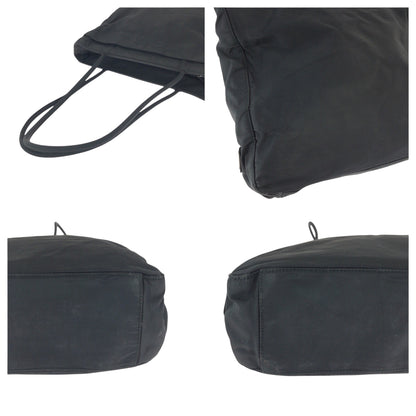 PRADA Tote Bag Nylon Black SilverMetal Test