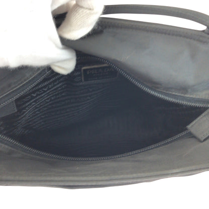 PRADA Tote Bag Nylon Black SilverMetal Test
