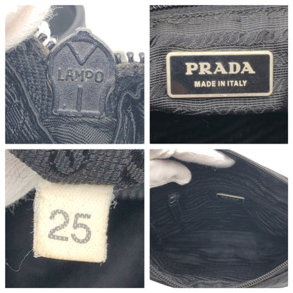PRADA Shoulder Bag Nylon Black black Test Triangular logo