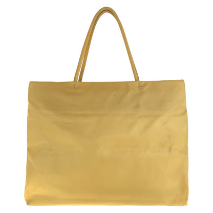 PRADA Tote Bag Nylon Yellow SilverMetal Test Triangle With logo