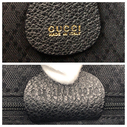 GUCCI Backpack 003 1705 Suede Black GoldMetal Bamboo