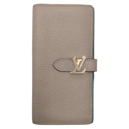 LOUIS VUITTON Long Wallet Purse M81367 leather beige galle LV Vertical