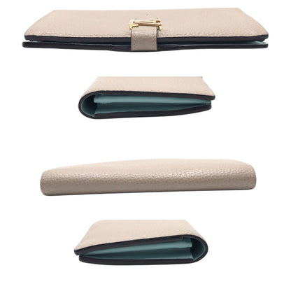 LOUIS VUITTON Long Wallet Purse M81367 leather beige galle LV Vertical