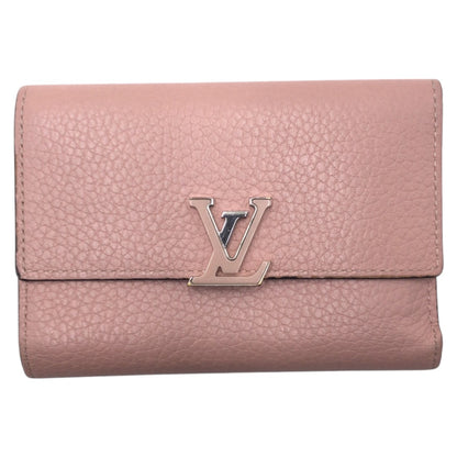 LOUIS VUITTON Tri-fold wallet M62156 leather pink Portefeuille Capsine