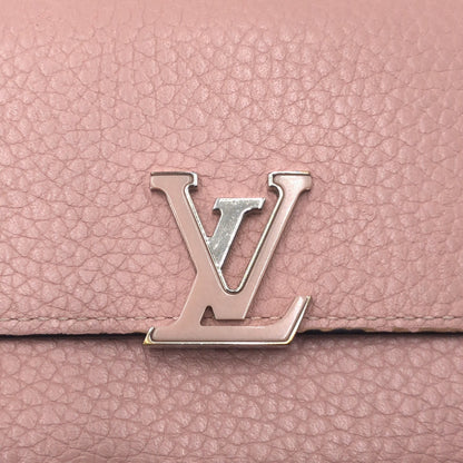 LOUIS VUITTON Tri-fold wallet M62156 leather pink Portefeuille Capsine