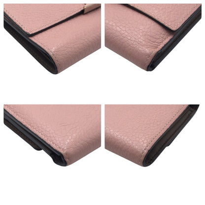 LOUIS VUITTON Tri-fold wallet M62156 leather pink Portefeuille Capsine