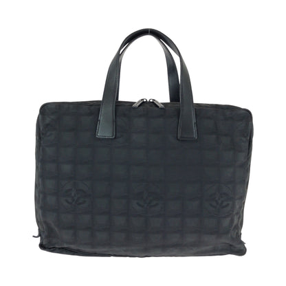 CHANEL Business bag A15974 Nylon Black SilverMetal New travel line COCO Mark