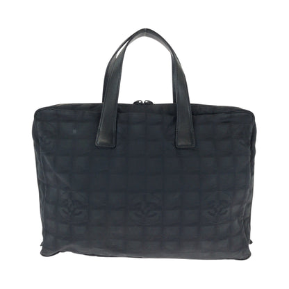 CHANEL Business bag A15974 Nylon Black SilverMetal New travel line COCO Mark