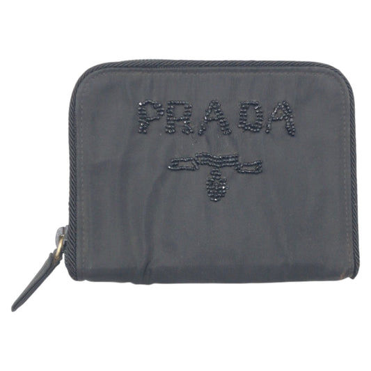 PRADA Bifold Wallet Nylon Black black