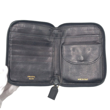 PRADA Bifold Wallet Nylon Black black