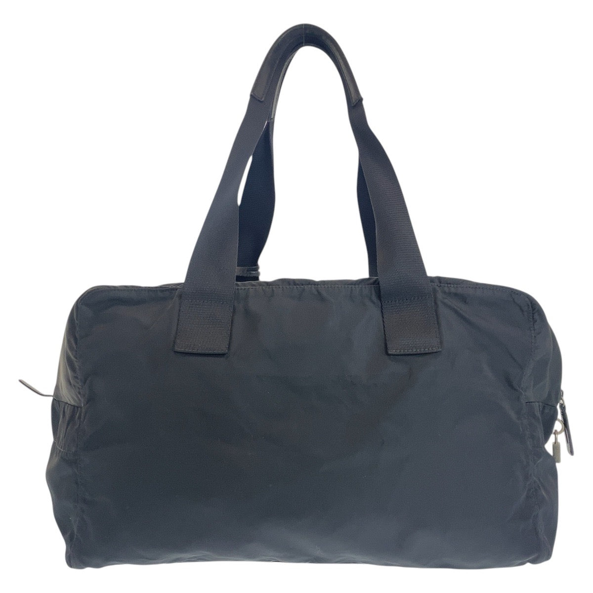 PRADA Boston Duffel bag Nylon black Test Triangle With logo