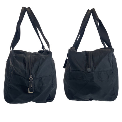 PRADA Boston Duffel bag Nylon black Test Triangle With logo