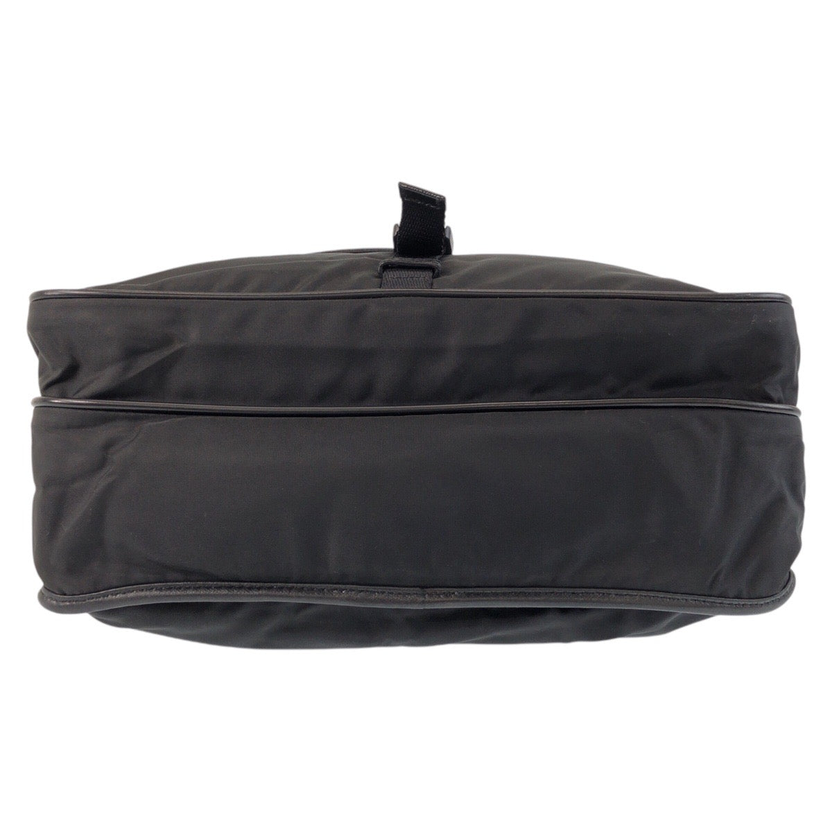 PRADA Shoulder Bag Nylon Black SilverMetal Test Triangle With logo