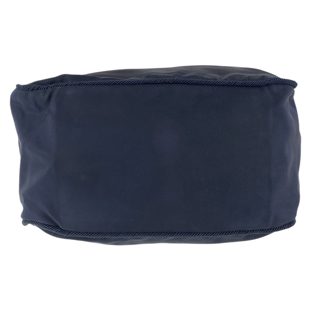 PRADA Tote Bag Nylon Navy Gold Metal Test Bijou fringe