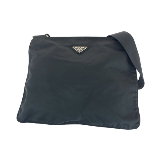 PRADA Shoulder Bag VA0053 Nylon black Test Triangle With logo