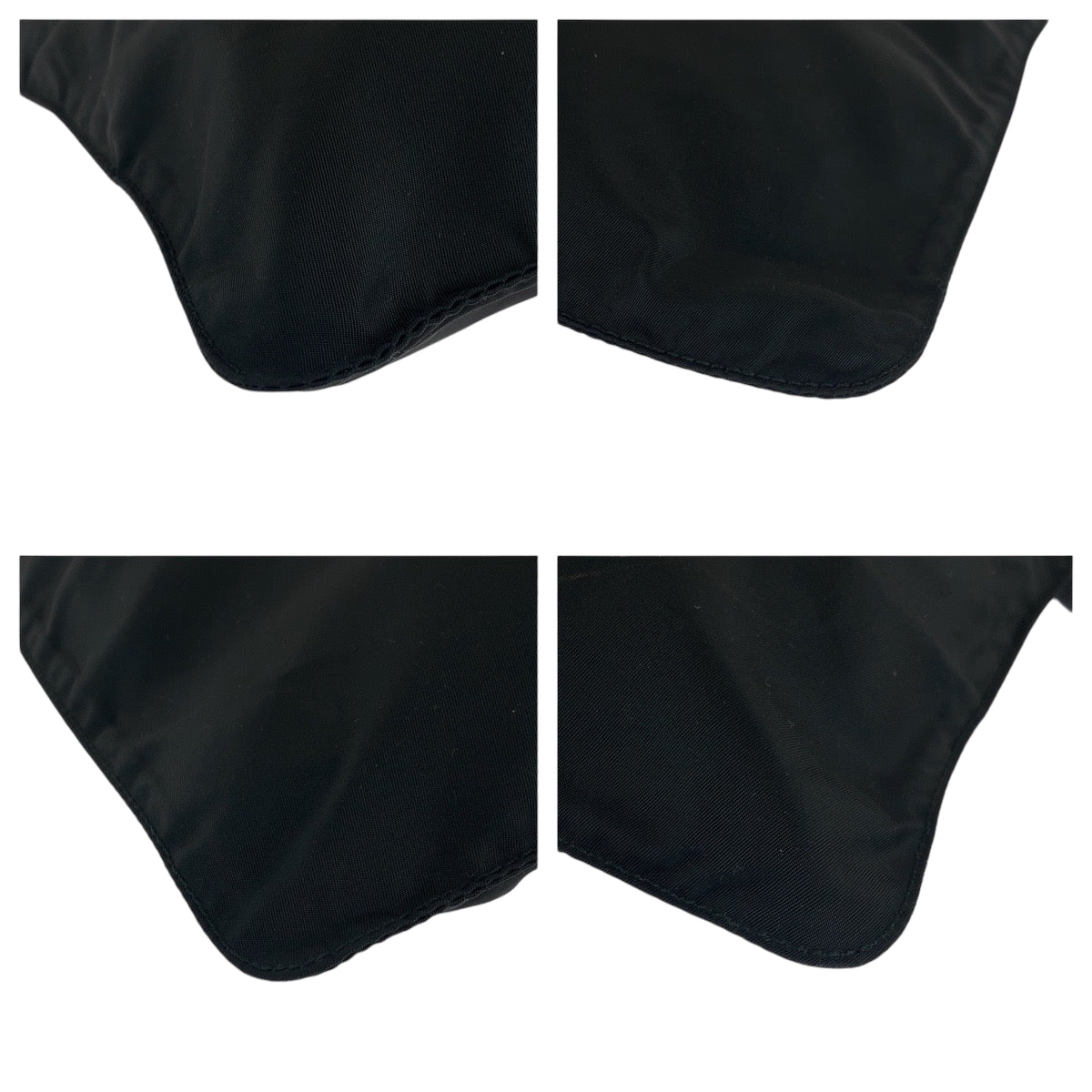 PRADA Shoulder Bag VA0053 Nylon black Test Triangle With logo