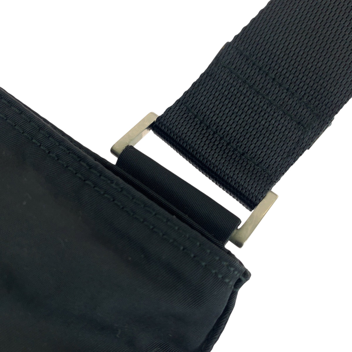PRADA Shoulder Bag VA0053 Nylon black Test Triangle With logo