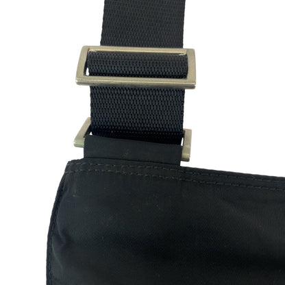 PRADA Shoulder Bag VA0053 Nylon black Test Triangle With logo