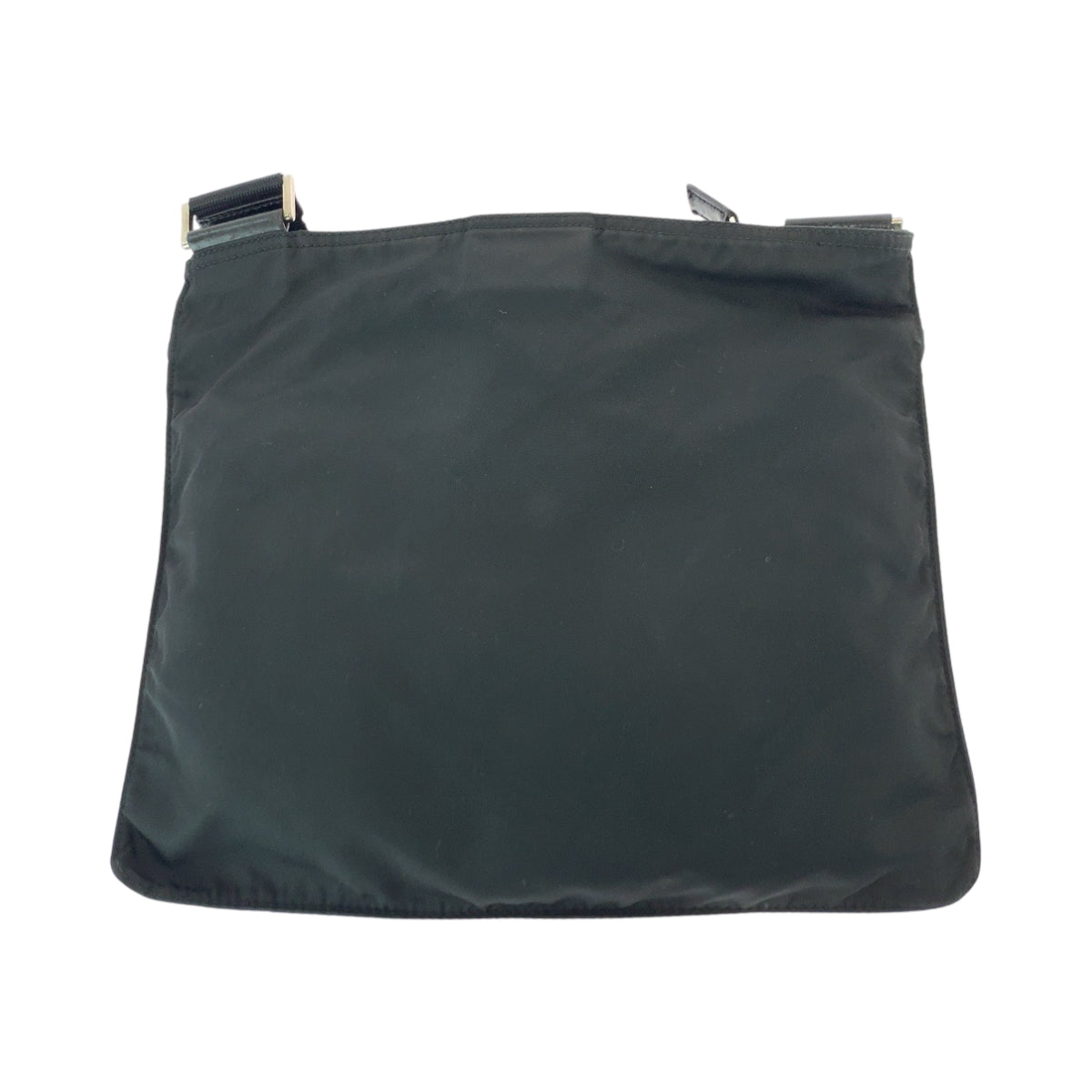 PRADA Shoulder Bag Nylon Black SilverMetal Test Triangle With logo