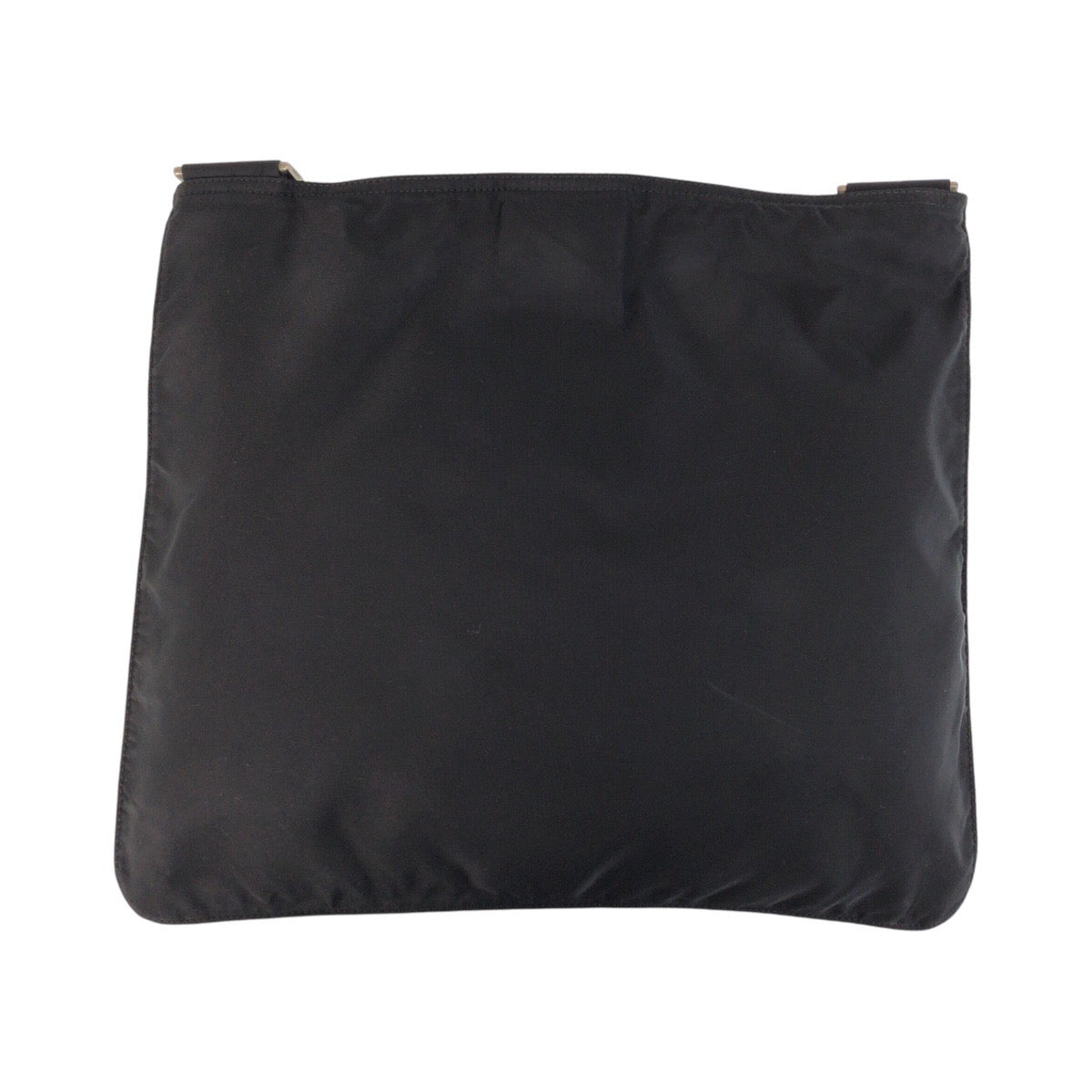 PRADA Shoulder Bag Nylon Black SilverMetal Test Triangle With logo