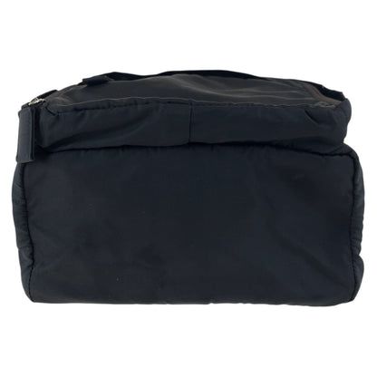 PRADA Backpack Nylon Black SilverMetal Test Triangle With logo