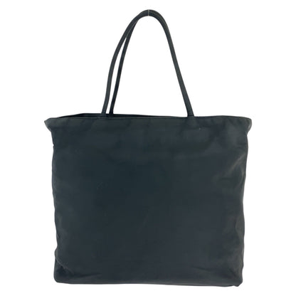 PRADA Tote Bag Nylon Black SilverMetal Test Triangle With logo