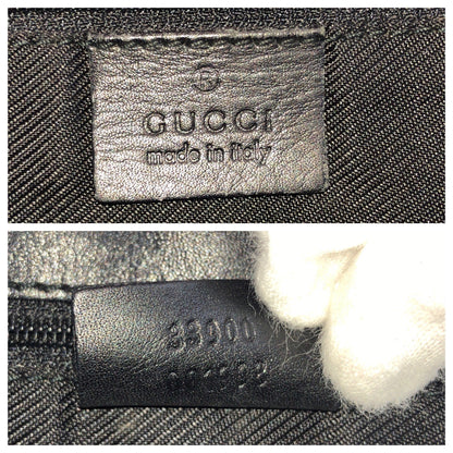 GUCCI Shoulder Bag 33900 GG canvas Black GoldMetal