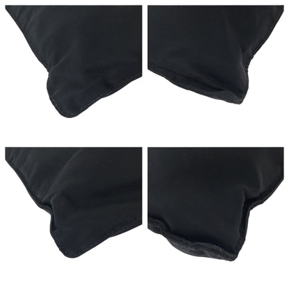 PRADA Shoulder Bag Nylon Black SilverMetal Test Triangle With logo
