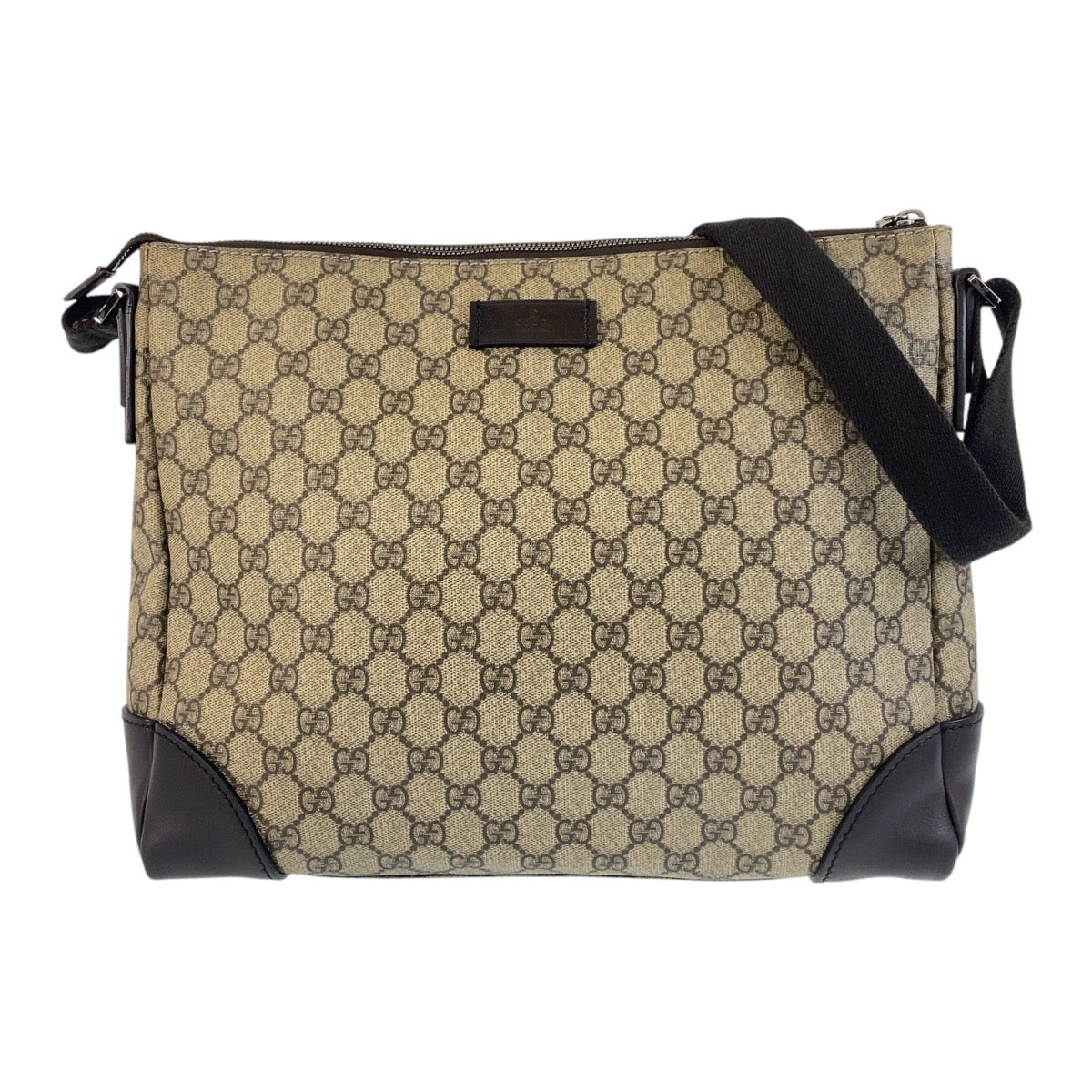 GUCCI Shoulder Bag 110054 GG Supreme Canvas beige