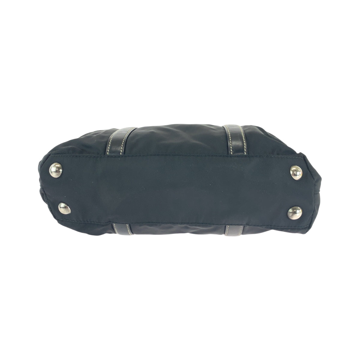 PRADA Shoulder Bag BN1052 Nylon Black SilverMetal Test Triangle With logo