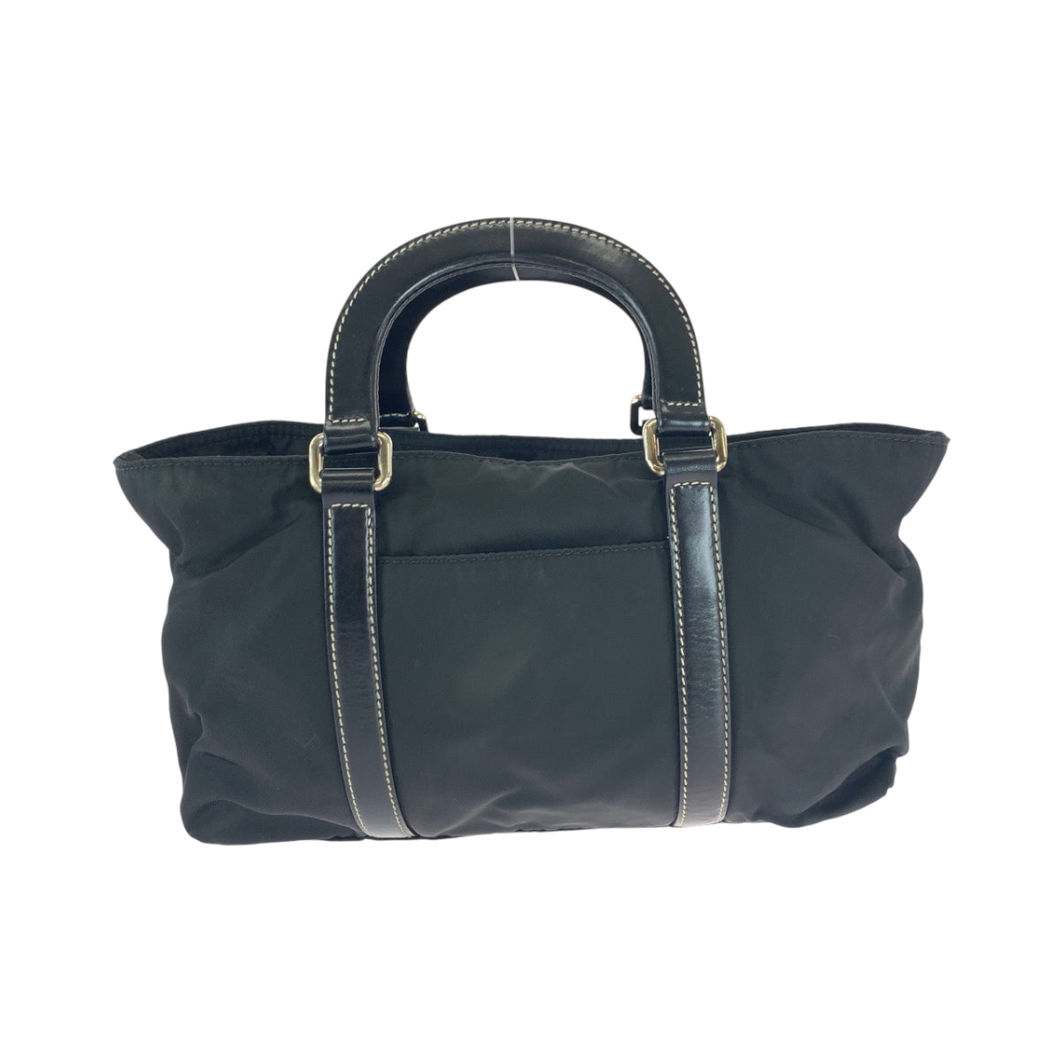 PRADA Shoulder Bag BN1052 Nylon Black SilverMetal Test Triangle With logo