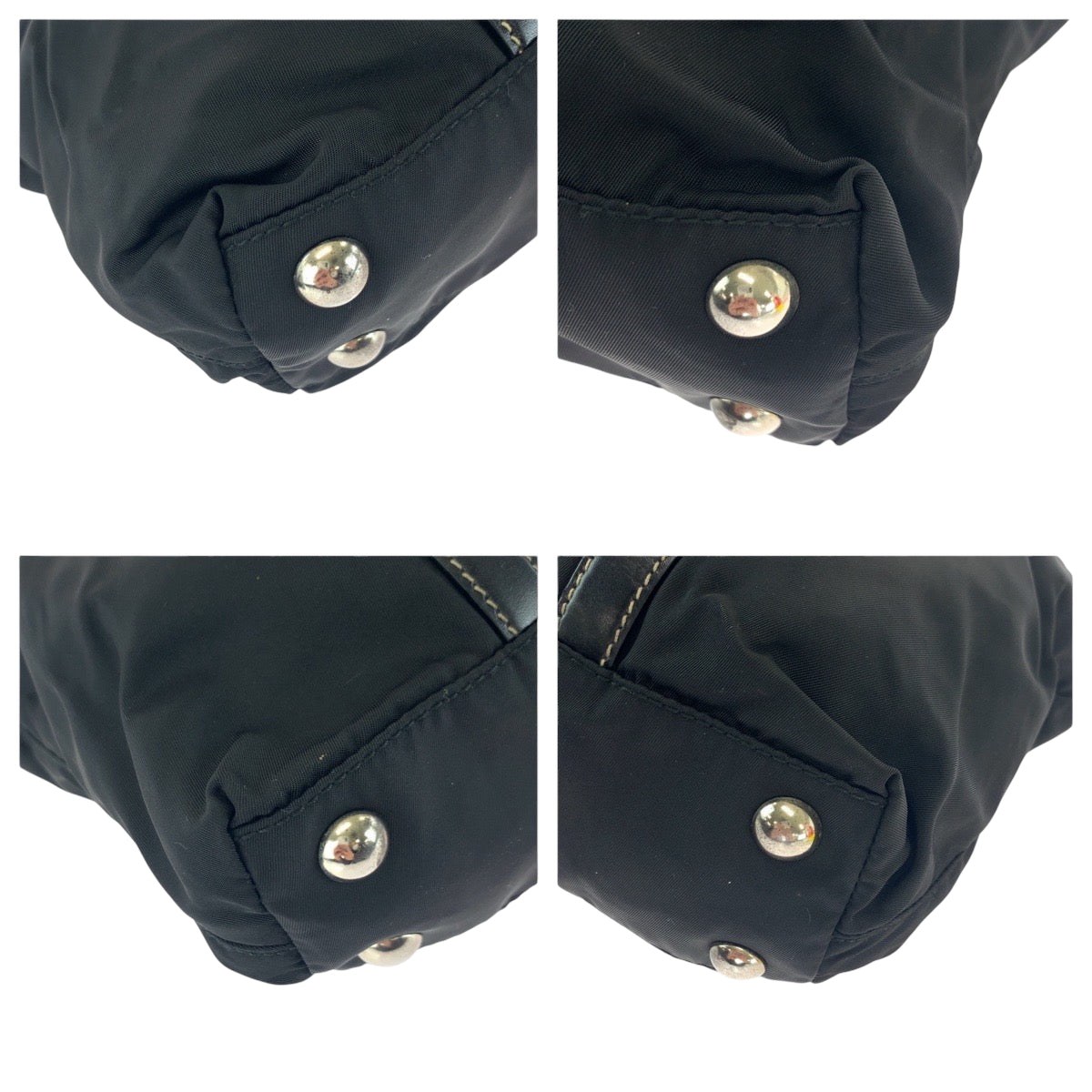 PRADA Shoulder Bag BN1052 Nylon Black SilverMetal Test Triangle With logo