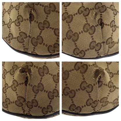 GUCCI Shoulder Bag 181092 GG canvas Beige brown