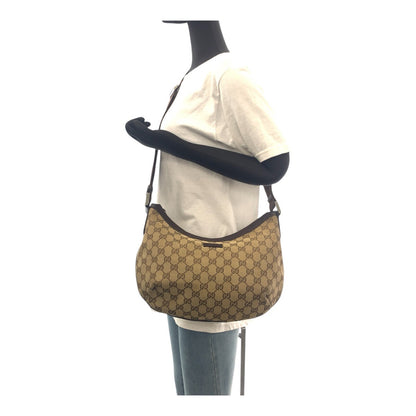 GUCCI Shoulder Bag 181092 GG canvas Beige brown