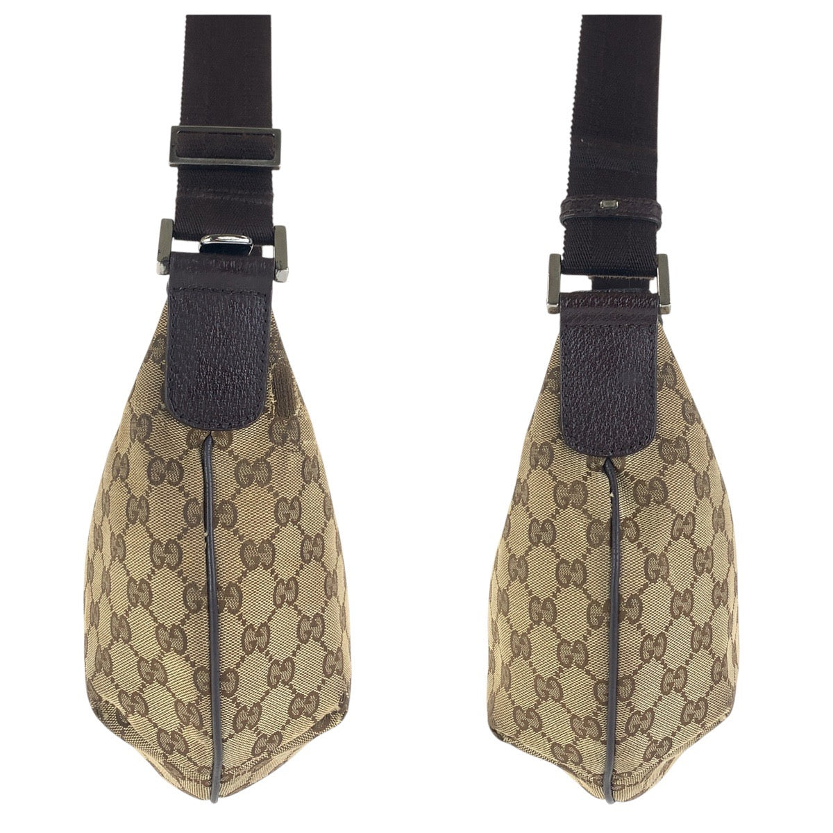 GUCCI Shoulder Bag 181092 GG canvas Beige brown