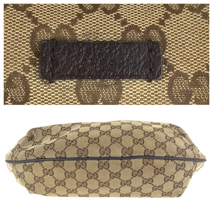 GUCCI Shoulder Bag 181092 GG canvas Beige brown