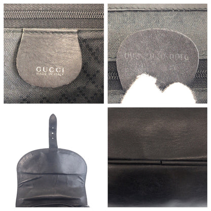 GUCCI Backpack 006 2040 0016 leather Black GoldMetal Bamboo