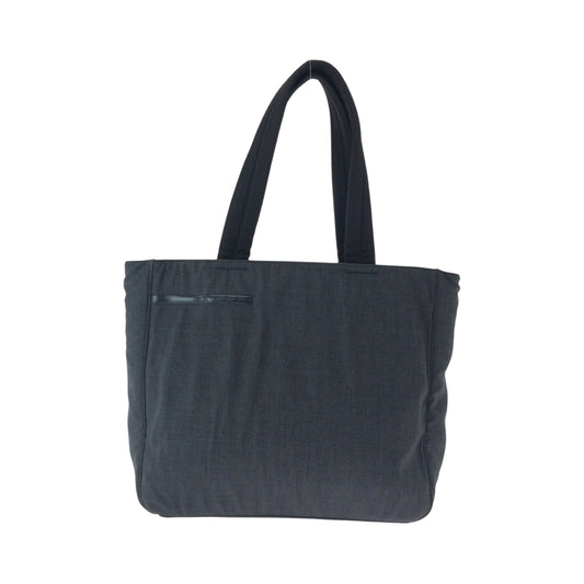 PRADA Tote Bag canvas Gray black PRADA Sports Triangle With logo