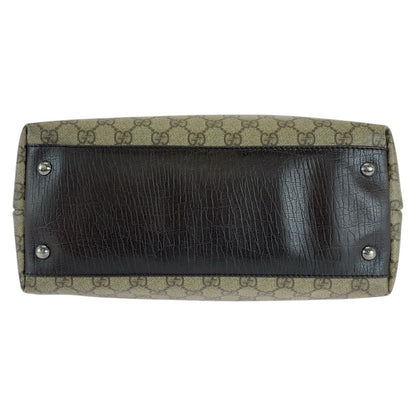 GUCCI Tote Bag 131220 GG Supreme Canvas Beige brown